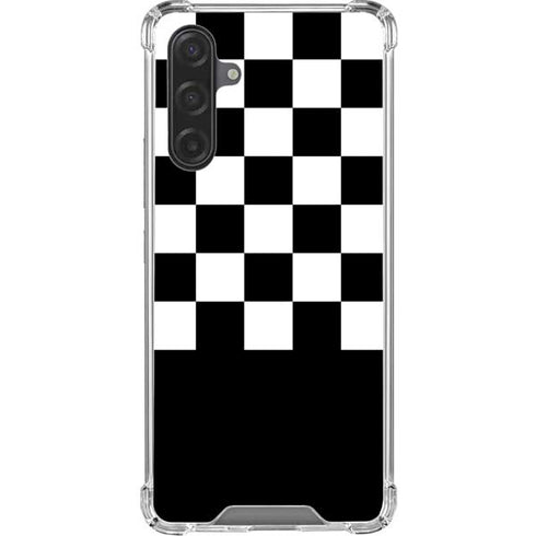Checkerboard Split Galaxy A17 Clear Case