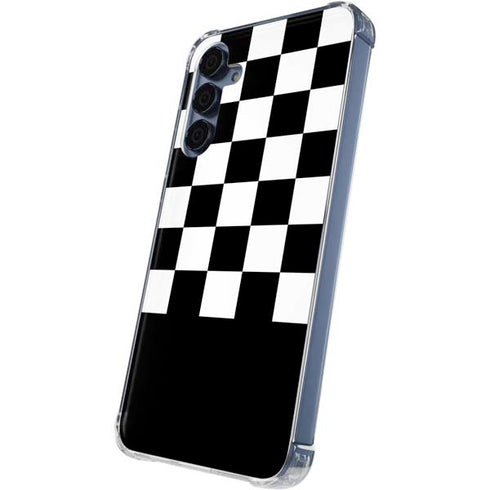 Checkerboard Split Galaxy A55 5G Clear Case