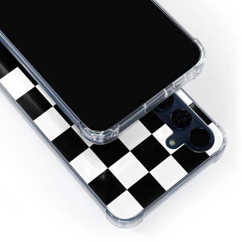 Checkerboard Split Galaxy A55 5G Clear Case