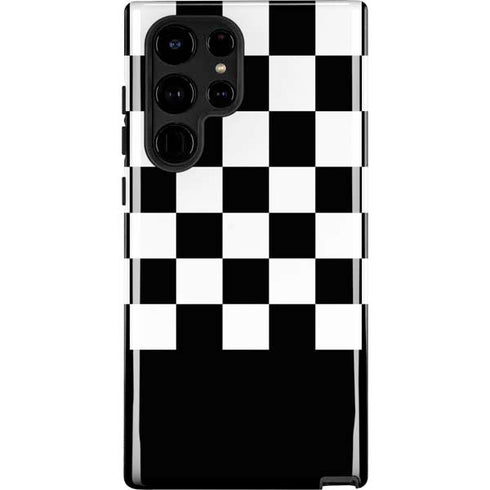 Checkerboard Split Galaxy S25 Ultra Impact Case