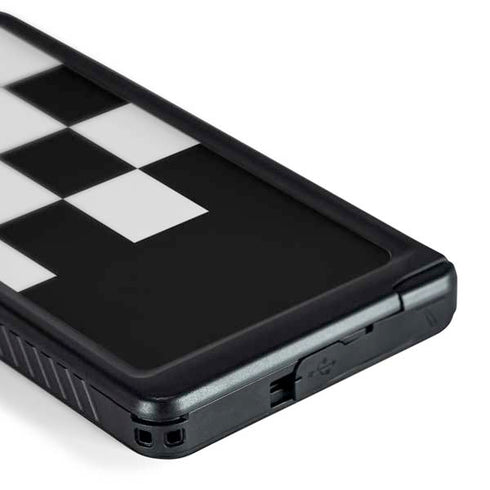 Checkerboard Split Galaxy S24 Ultra Waterproof Case