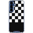 Checkerboard Split Galaxy S25 Clear Case
