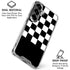 Checkerboard Split Galaxy S26 Plus Clear Case