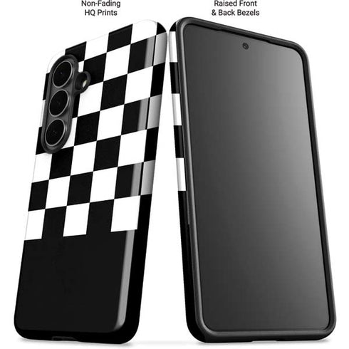 Checkerboard Split Galaxy S26 Plus Impact Case