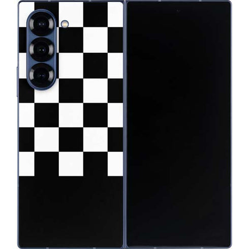 Checkerboard Split Galaxy Z Fold6 Skin