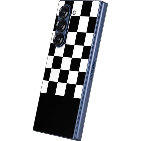 Checkerboard Split Galaxy Z Fold6 Skin