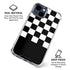 Checkerboard Split iPhone 15 Clear Case