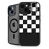 Checkerboard Split iPhone 15 Kickstand Case