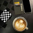 Checkerboard Split iPhone 15 Plus Folio Case