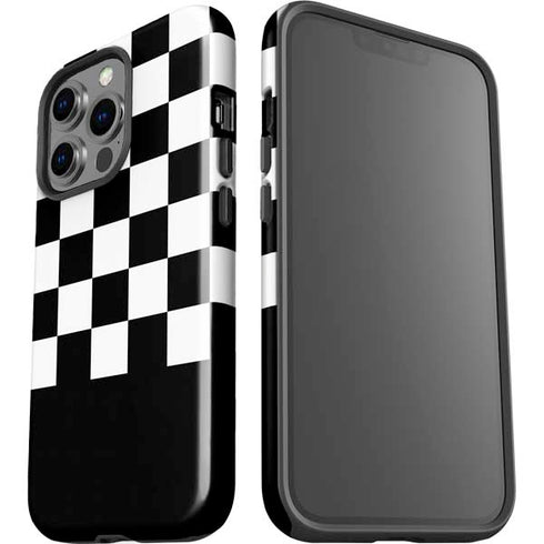 Checkerboard Split iPhone 15 Pro Impact Case