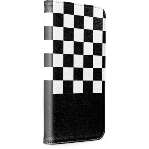 Checkerboard Split iPhone 15 Pro Max Folio Case