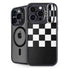 Checkerboard Split iPhone 15 Pro Max Kickstand Case
