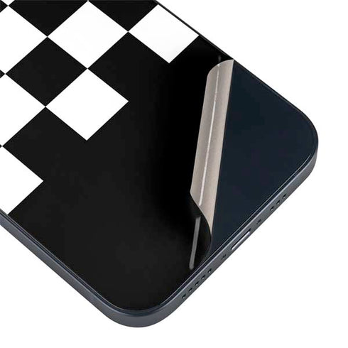 Checkerboard Split iPhone 15 Skin