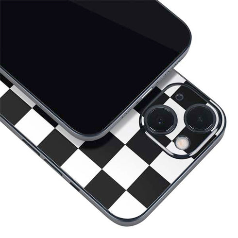 Checkerboard Split iPhone 15 Skin