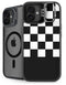 Checkerboard Split iPhone 16 Plus Kickstand Case