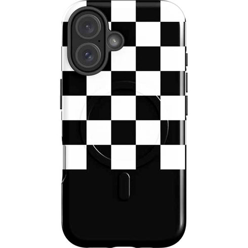 Checkerboard Split iPhone 16 Plus Magsafe Impact Case