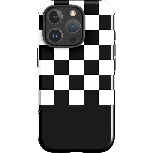 Checkerboard Split iPhone 16 Pro Impact Case