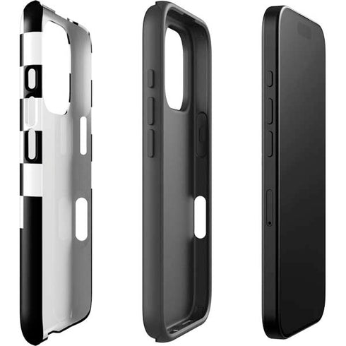 Checkerboard Split iPhone 16 Pro Max Impact Case