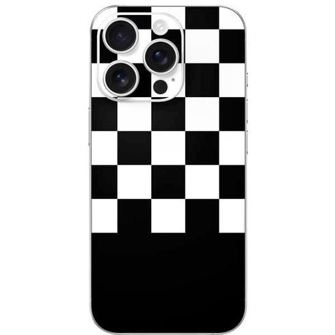 Checkerboard Split iPhone 16 Pro Skin
