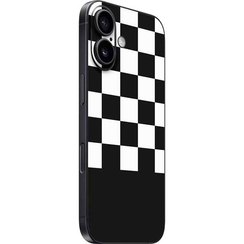 Checkerboard Split iPhone 16 Skin