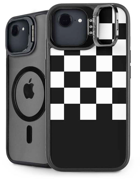 Checkerboard Split iPhone 16e Kickstand Case