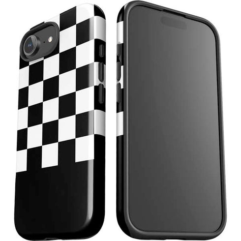 Checkerboard Split iPhone 16e Impact Case