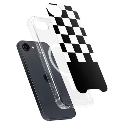 Checkerboard Split iPhone 16e MagSafe Case
