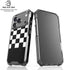 Checkerboard Split iPhone 18 Pro Clear Case