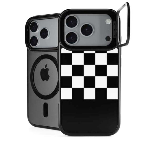 Checkerboard Split iPhone 18 Pro Kickstand Case