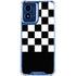 Checkerboard Split Moto G Play 4G (2024) Clear Case