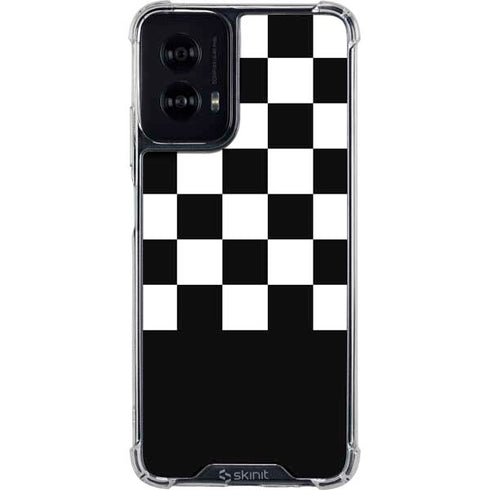 Checkerboard Split Moto G Power 5G (2024) Clear Case