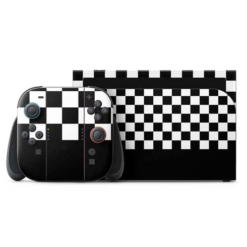 Checkerboard Split Nintendo Switch 2 (2025) with Joy-Con Skin