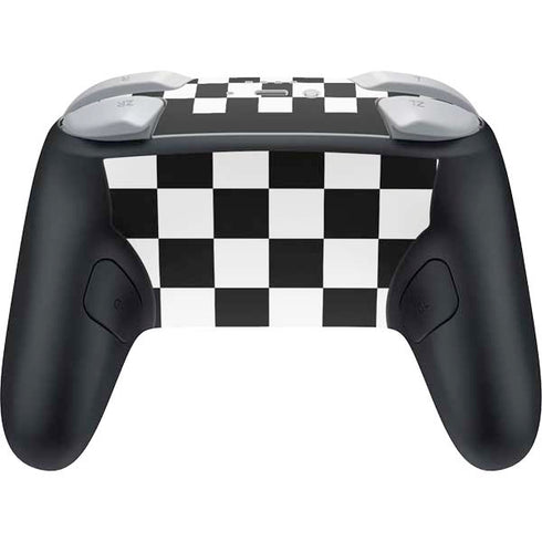 Checkerboard Split Nintendo Switch 2 (2025) Pro Controller Skin