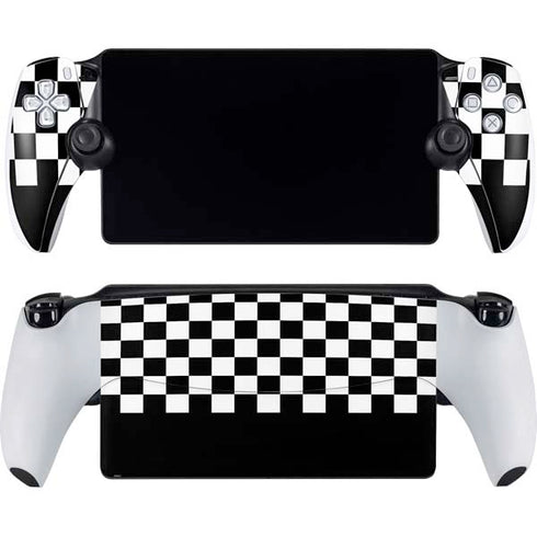 Checkerboard Split PlayStation Portal Remote Player Skin