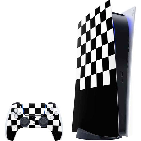 Checkerboard Split PlayStation PS5 Skins