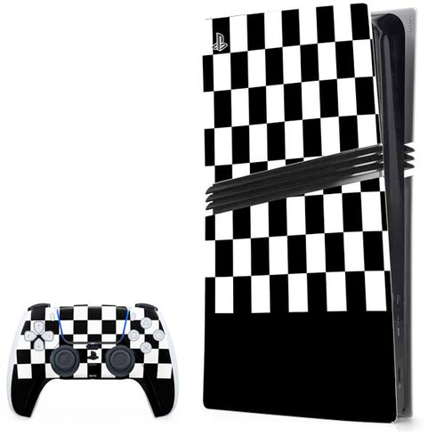 Checkerboard Split PS5 Pro Bundle Skin