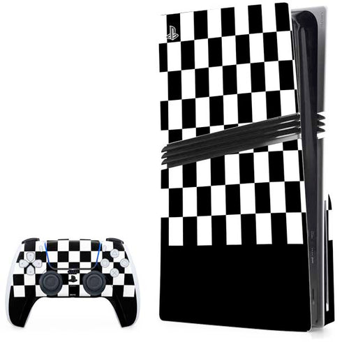 Checkerboard Split PlayStation PS5 Skins