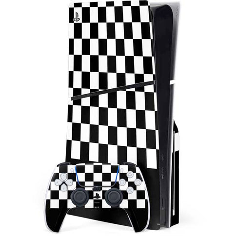 Checkerboard Split PlayStation PS5 Skins