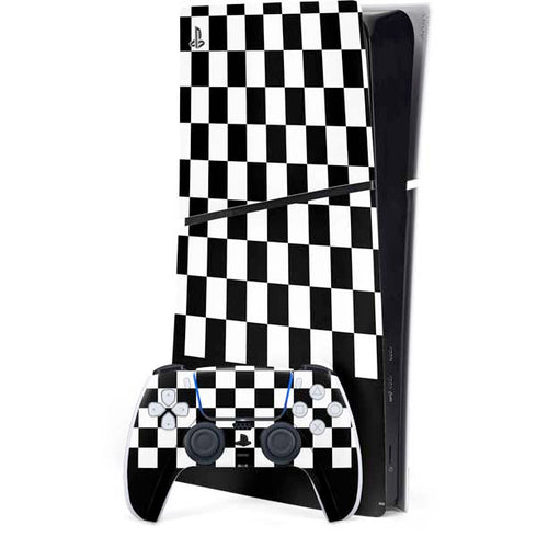 Checkerboard Split PlayStation PS5 Skins