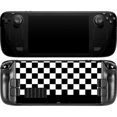 Checkerboard Split Steam Deck Handheld Gaming Computer OLED Skin