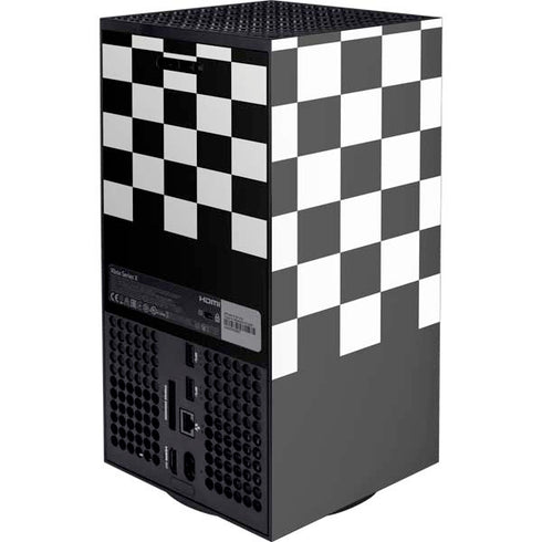 Checkerboard Split XBox Series X Digital Edition Console Skin