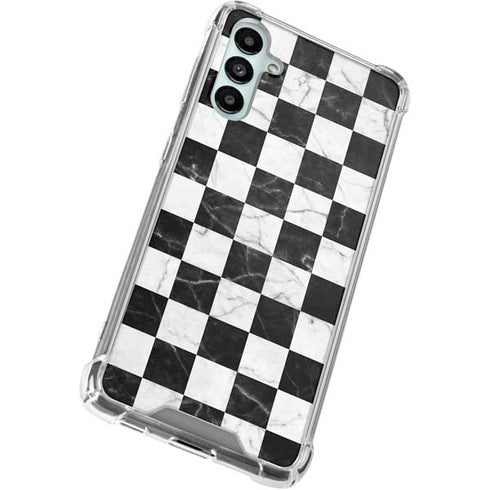 Checkered Marble Gabb Phone 4 Clear Case