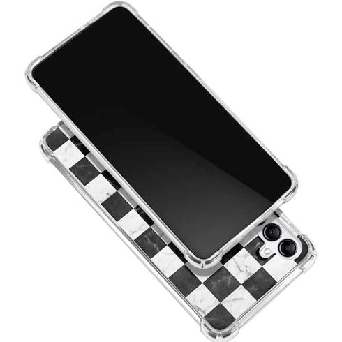Checkered Marble Gabb Phone 4 Clear Case