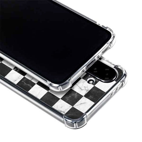 Checkered Marble Galaxy A36 5G Clear Case