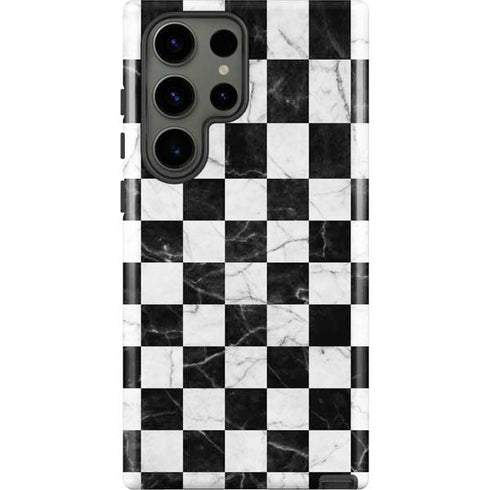 Checkered Marble Galaxy S23 Ultra Pro Case