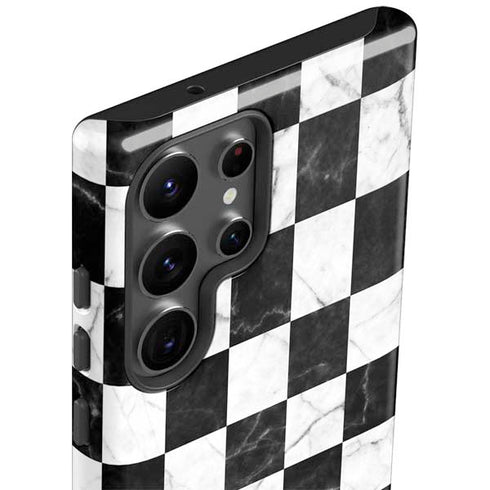 Checkered Marble Galaxy S23 Ultra Pro Case