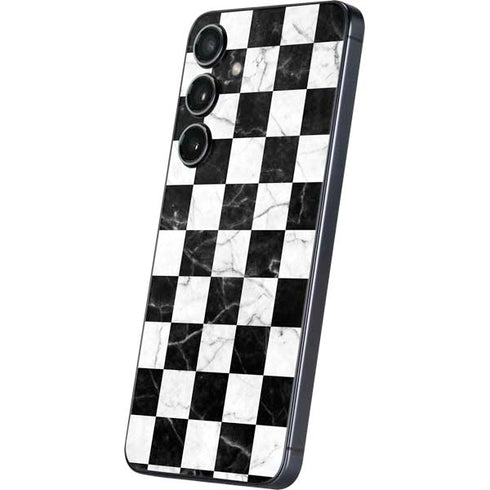 Checkered Marble Galaxy S25 Plus Skin