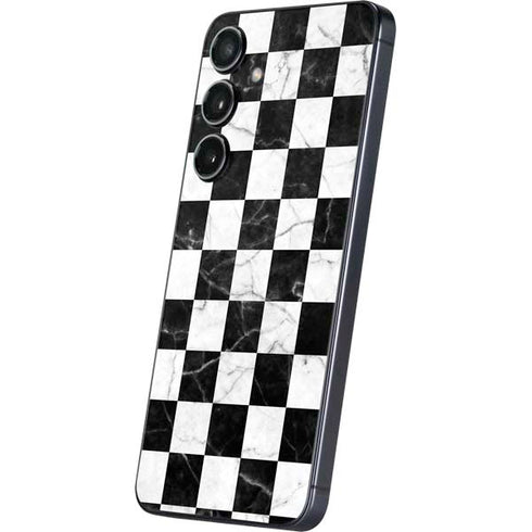 Checkered Marble Galaxy S24 Skin