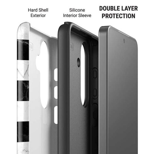 Checkered Marble Galaxy S26 Impact Case