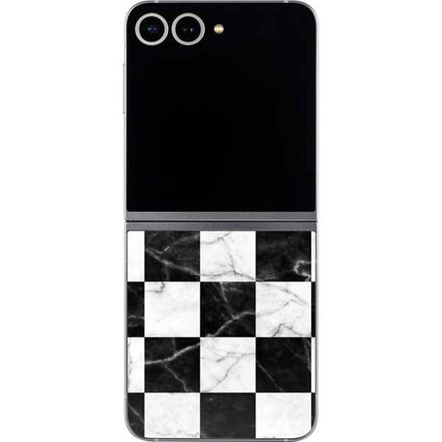 Checkered Marble Galaxy Z Flip6 Skin